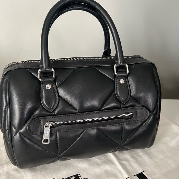 Coach Rowan Satchel with Diamond Quilting with Wallet - Picture 7 of 15